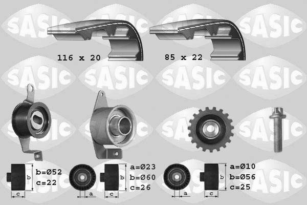 Sasic 1756010 - Комплект ременя ГРМ autocars.com.ua