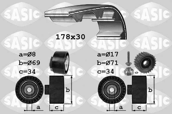 Sasic 1756022 - Комплект ремня ГРМ autodnr.net