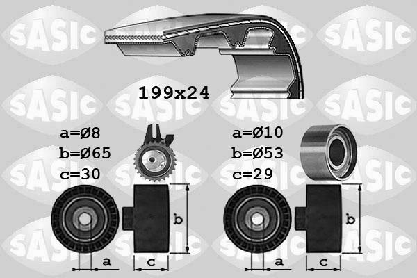 Sasic 1756028 - Комплект ременя ГРМ autocars.com.ua