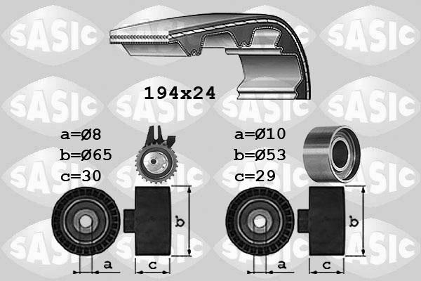 Sasic 1756027 - Комплект ременя ГРМ autocars.com.ua