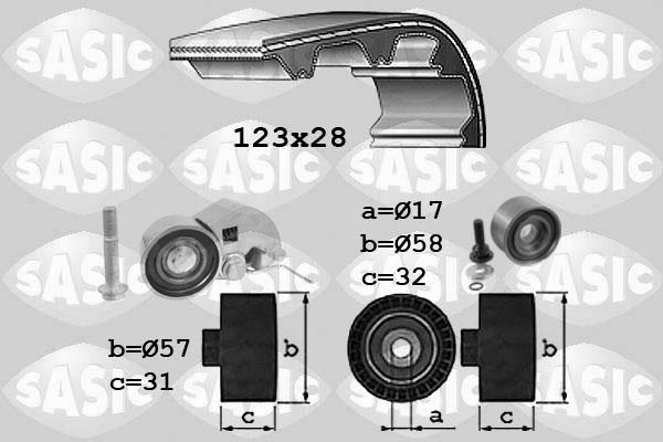 Sasic 1756030 - Комплект ремня ГРМ avtokuzovplus.com.ua