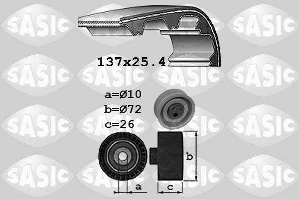 Sasic 1756035 - Комплект ременя ГРМ autocars.com.ua