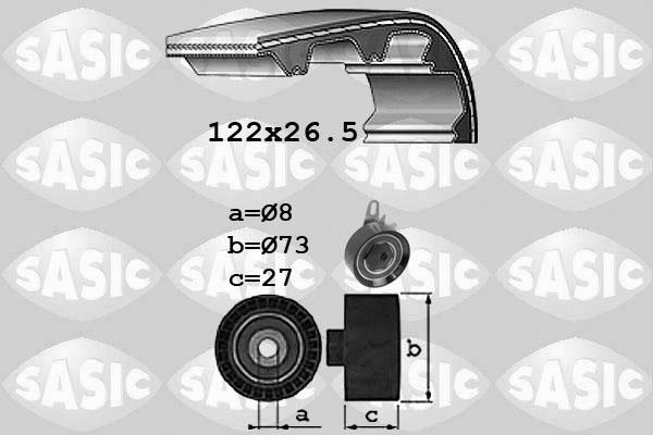 Sasic 1756041 - Комплект ременя ГРМ autocars.com.ua