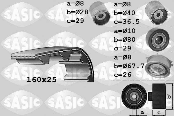 Sasic 1756059 - Комплект ременя ГРМ autocars.com.ua