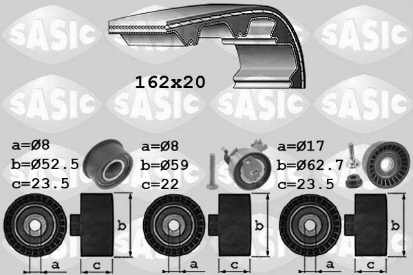 Sasic 1756065 - Комплект ременя ГРМ autocars.com.ua