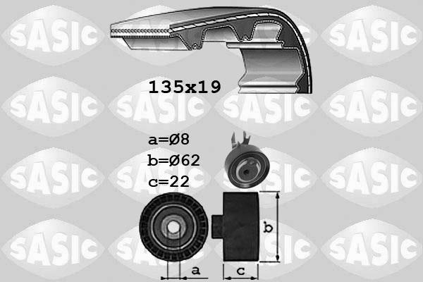 Sasic 1756071 - Комплект ременя ГРМ autocars.com.ua