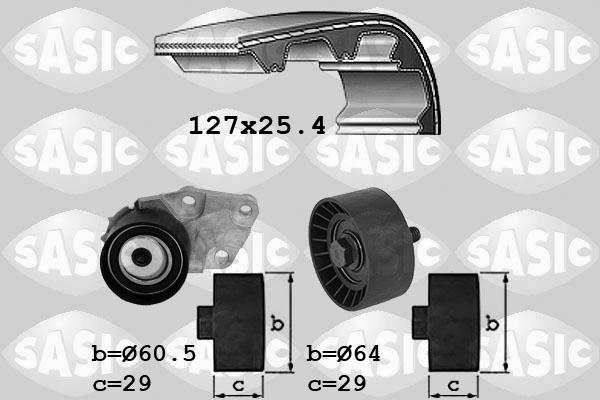 Sasic 1756075 - Комплект ременя ГРМ autocars.com.ua