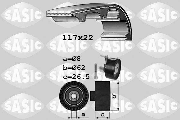 Sasic 1756079 - Комплект ременя ГРМ autocars.com.ua