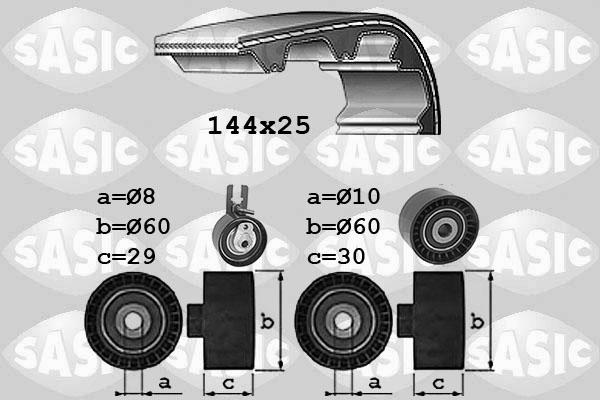 Sasic 1756084 - Комплект ременя ГРМ autocars.com.ua