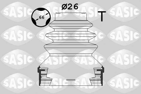 Sasic 1900037 - Пильник, приводний вал autocars.com.ua