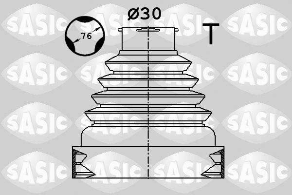 Sasic 1900038 - Пильник, приводний вал autocars.com.ua