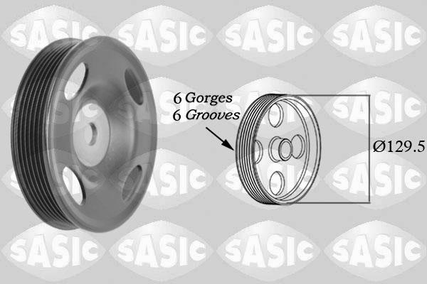 Sasic 2150047 - Ремінний шків, колінчастий вал autocars.com.ua