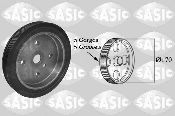 Sasic 2150062 - Ремінний шків, колінчастий вал autocars.com.ua