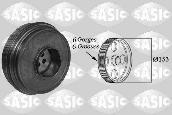 Sasic 2150067 - Ремінний шків, колінчастий вал autocars.com.ua