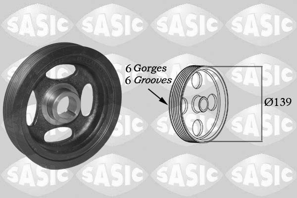 Sasic 2150082 - Шкив коленчатого вала avtokuzovplus.com.ua