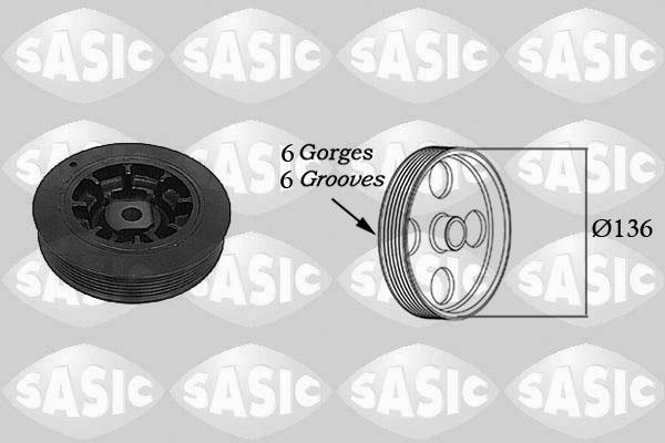 Sasic 2154007 - Шкив коленчатого вала autodnr.net