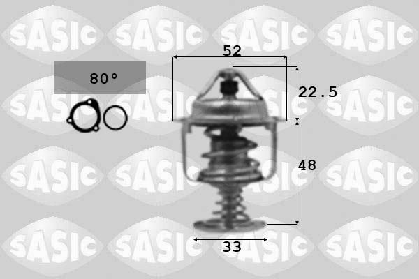 Sasic 3306065 - Термостат, охолоджуюча рідина autocars.com.ua