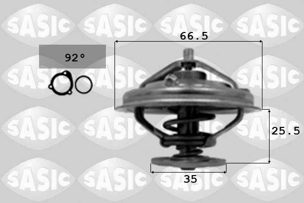 Sasic 3306075 - Термостат, охолоджуюча рідина autocars.com.ua
