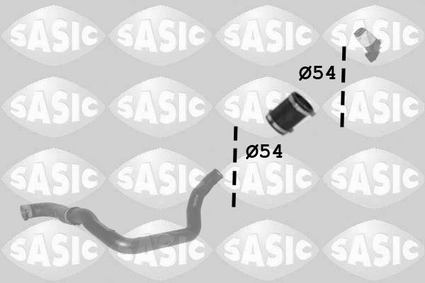 Sasic 3334053 - Трубка нагнітається повітря autocars.com.ua