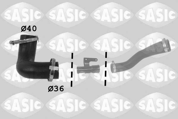 Sasic 3336224 - Трубка нагнітається повітря autocars.com.ua