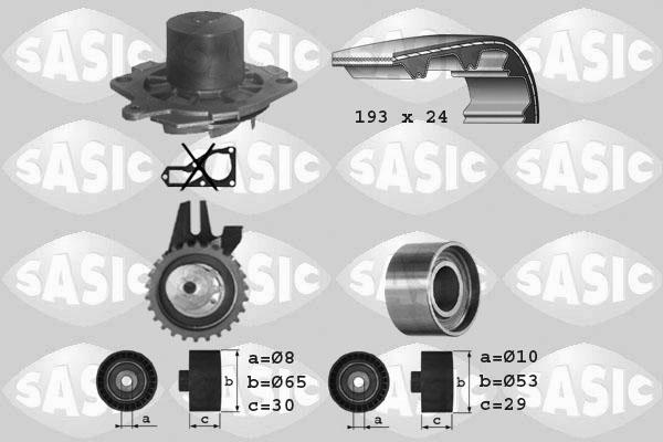 Sasic 3906005 - Водяной насос + комплект зубчатого ремня avtokuzovplus.com.ua