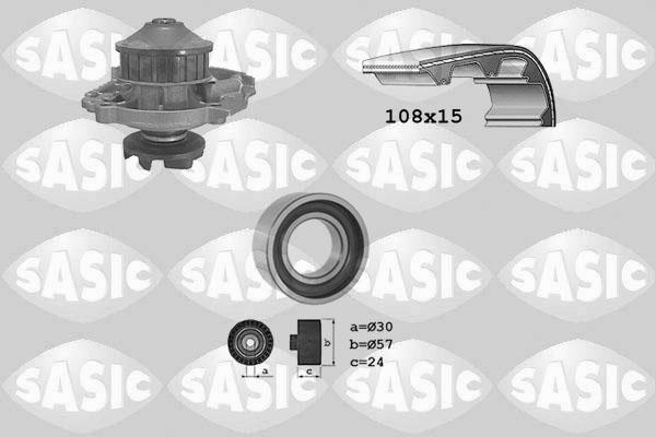 Sasic 3906014 - Водяной насос + комплект зубчатого ремня autodnr.net