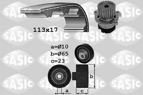 Sasic 3906112 - Водяний насос + комплект зубчатого ременя autocars.com.ua