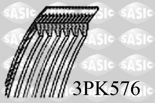Sasic 3PK576 - Поликлиновой ремень avtokuzovplus.com.ua