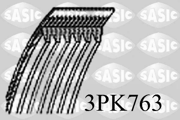 Sasic 3PK763 - Поликлиновой ремінь autocars.com.ua