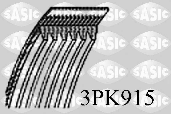 Sasic 3PK915 - Поликлиновой ремінь autocars.com.ua