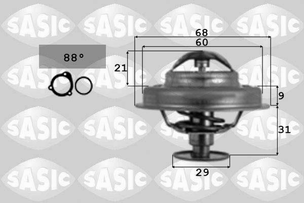 Sasic 4000359 - Термостат, охолоджуюча рідина autocars.com.ua