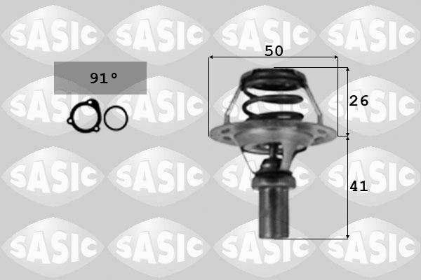 Sasic 4000361 - Термостат, охолоджуюча рідина autocars.com.ua