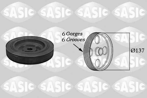 Sasic 4000703 - Шкив коленчатого вала autodnr.net