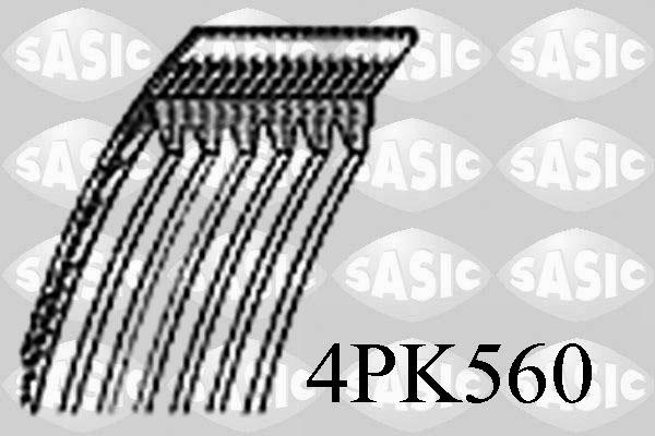 Sasic 4PK560 - Поликлиновой ремінь autocars.com.ua