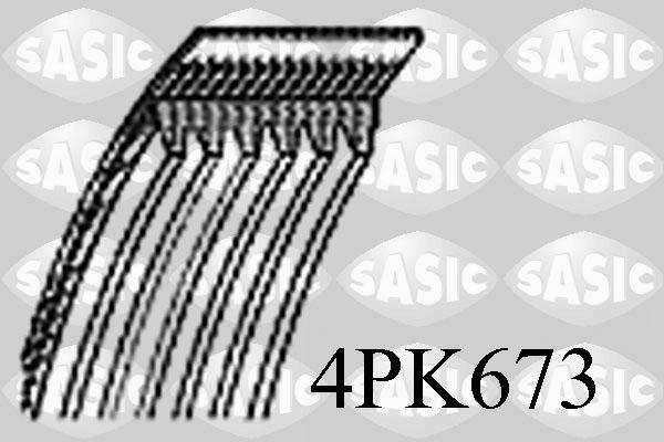 Sasic 4PK673 - Поликлиновой ремень avtokuzovplus.com.ua