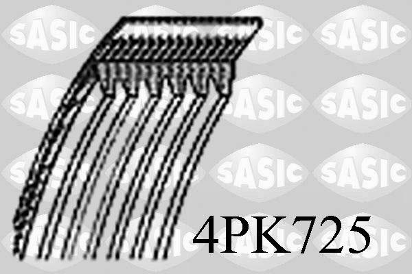Sasic 4PK725 - Поликлиновой ремень avtokuzovplus.com.ua