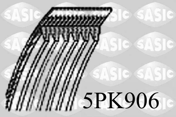 Sasic 5PK906 - Поликлиновой ремінь autocars.com.ua