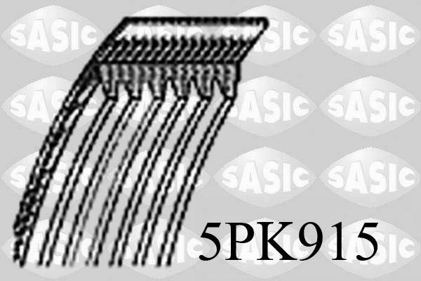 Sasic 5PK915 - Поликлиновой ремінь autocars.com.ua