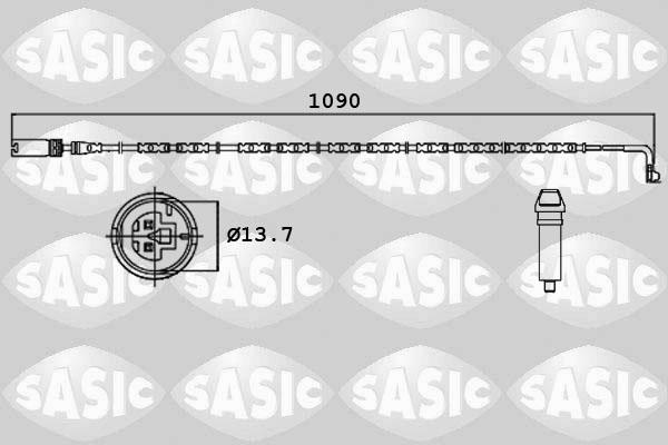 Sasic 6236001 - Сигналізатор, знос гальмівних колодок autocars.com.ua