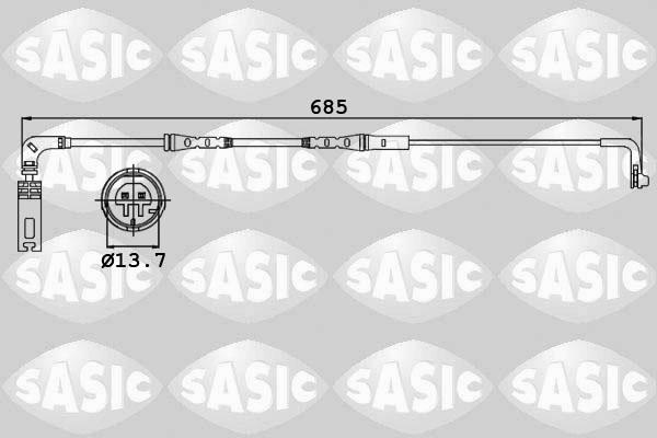 Sasic 6236009 - Сигнализатор, износ тормозных колодок avtokuzovplus.com.ua