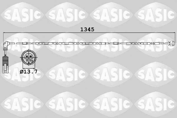 Sasic 6236012 - Сигналізатор, знос гальмівних колодок autocars.com.ua