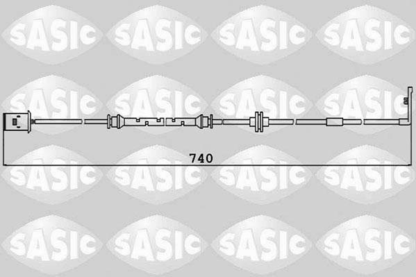 Sasic 6236027 - Сигнализатор, износ тормозных колодок autodnr.net