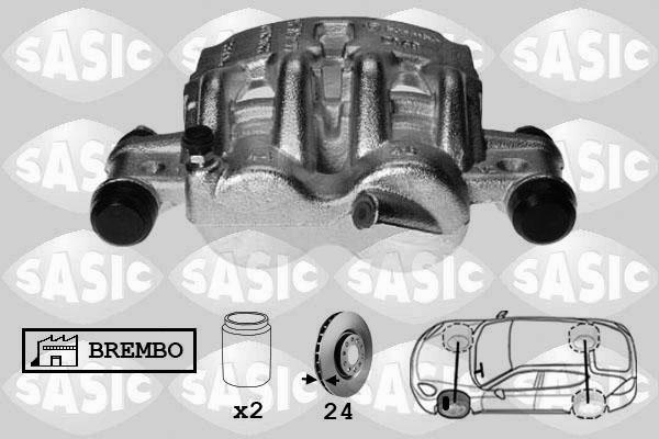 Sasic 6500058 - Тормозной суппорт avtokuzovplus.com.ua