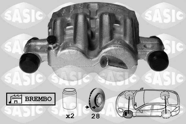 Sasic 6500062 - Гальмівний супорт autocars.com.ua