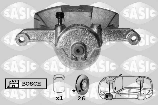 Sasic 6506180 - Гальмівний супорт autocars.com.ua