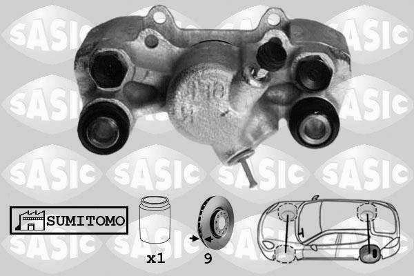 Sasic 6506204 - Тормозной суппорт autodnr.net