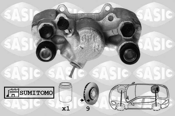 Sasic 6506205 - Тормозной суппорт autodnr.net