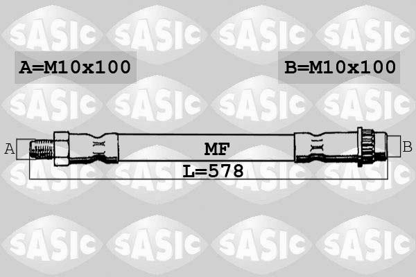 Sasic 6600010 - Гальмівний шланг autocars.com.ua