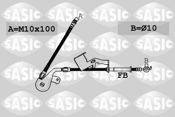 Sasic 6600029 - Гальмівний шланг autocars.com.ua