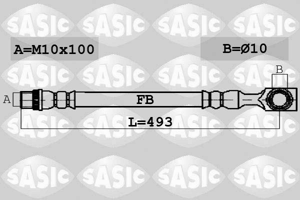 Sasic 6600035 - Тормозной шланг avtokuzovplus.com.ua